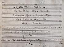 Sheet Music of Concerto Primo-Francesco Geminiani-Framed Giclee Print
