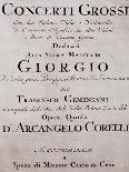 Sheet Music of Concerto Primo-Francesco Geminiani-Framed Giclee Print