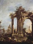 Landscape with Ruins-Francesco Guardi-Giclee Print
