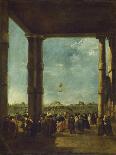 The Balloon Ascent, 1784-Francesco Guardi-Giclee Print