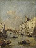 The Doge's Palace and the Molo from the Basin of San Marco, Venice, C.1770-Francesco Guardi-Framed Giclee Print