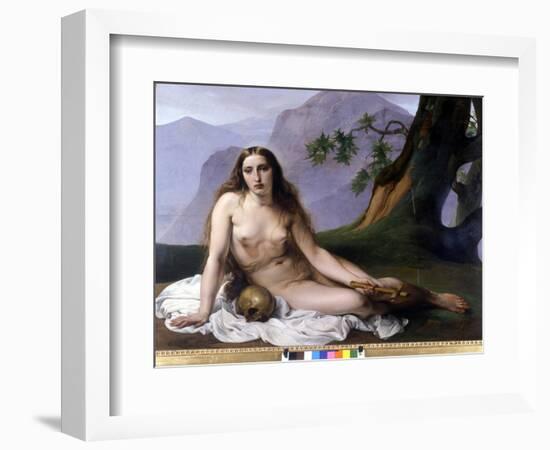 Francesco Hayez (1791 - 1882). Madeleine Penitente (Vanite). 1833. Milan, Gallery of Modern Art.-Francesco Hayez-Framed Giclee Print