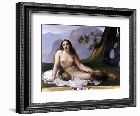 Francesco Hayez (1791 - 1882). Madeleine Penitente (Vanite). 1833. Milan, Gallery of Modern Art.-Francesco Hayez-Framed Giclee Print