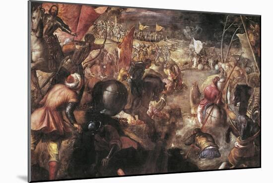Francesco II Gonzaga Fighting in the Battle of Taro Against Charles VIII of France in 1495, 1579-Jacopo Robusti Tintoretto-Mounted Giclee Print