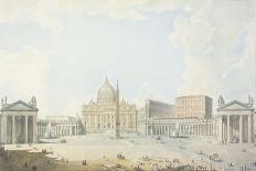 St. Peter's, the Basilica and the Piazza-Francesco Panini-Premier Image Canvas