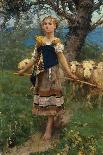 Returning from Fields-Francesco Paolo Michetti-Giclee Print