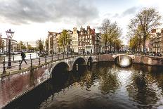 Canal Crossroads At Keizersgracht, Amsterdam, Netherlands.-Francesco Riccardo Iacomino-Photographic Print