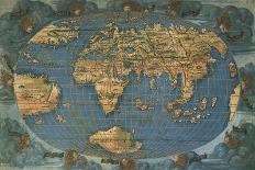 Universal Marine, World Sea on Illustrated Parchment, Circa 1508-Francesco Rosselli-Framed Giclee Print