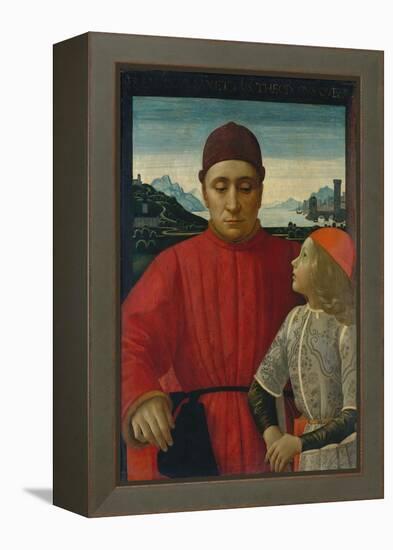 Francesco Sassetti and His Son Teodoro, c.1488-Domenico Ghirlandaio-Framed Premier Image Canvas