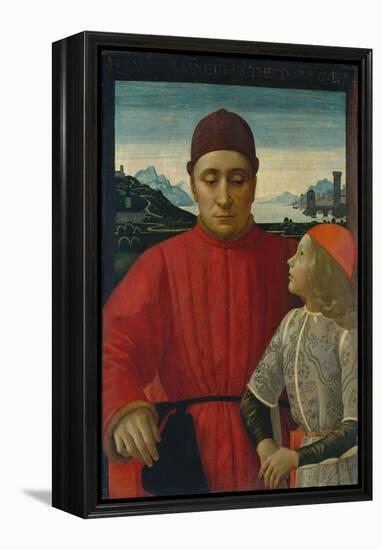 Francesco Sassetti and His Son Teodoro, c.1488-Domenico Ghirlandaio-Framed Premier Image Canvas