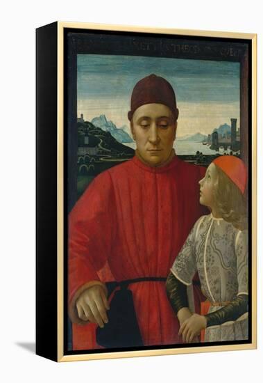 Francesco Sassetti and His Son Teodoro, c.1488-Domenico Ghirlandaio-Framed Premier Image Canvas