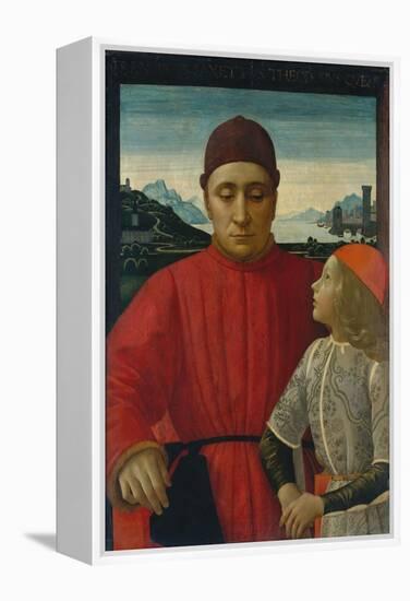 Francesco Sassetti and His Son Teodoro, c.1488-Domenico Ghirlandaio-Framed Premier Image Canvas