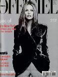 L'Officiel, August 1994 - Bridget Hall, Star Des Tops Models Porte Le Nouveau Chanel-Francesco Scavullo-Framed Art Print