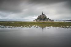 Cloudy sky at dusk, Mont-St-Michel, UNESCO World Heritage Site, Normandy, France, Europe-Francesco Vaninetti-Photographic Print
