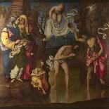 The Baptism of Christ, 1514-Francesco Zaganelli-Framed Premier Image Canvas