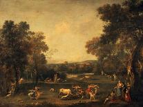 Landscape with the Education of Bacchus, 1744-Francesco Zuccarelli-Giclee Print