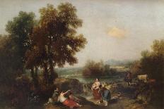 Landscape with Young Shepherdesses-Francesco Zuccarelli-Giclee Print