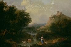 A Pastoral Scene with Cowherds, C.1750-Francesco Zuccarelli-Giclee Print