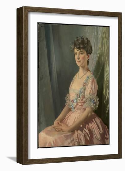 Francine J. M. Clark, 1921-22 (Oil on Canvas)-William Orpen-Framed Giclee Print