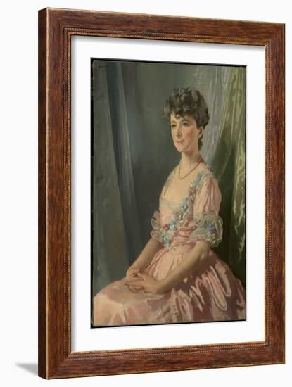 Francine J. M. Clark, 1921-22 (Oil on Canvas)-William Orpen-Framed Giclee Print