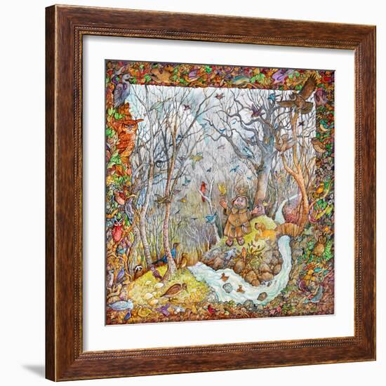 Francis and Friends-Bill Bell-Framed Giclee Print