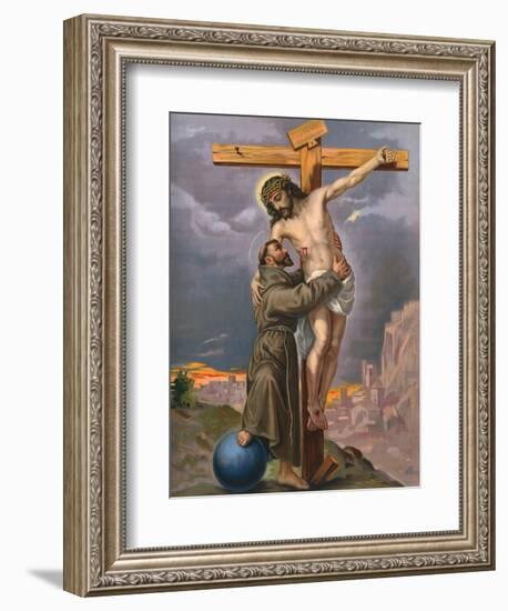 Francis and Jesus-null-Framed Photographic Print