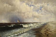 Late Afternoon, Haverstraw Bay, 1871-Francis Augustus Silva-Framed Premier Image Canvas