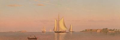 View of Boston Harbour Near Castle Island, 1872-Francis Augustus Silva-Giclee Print