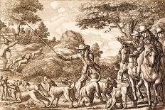 Hare Hunting, Engraved by Wenceslaus Hollar, 1671-Francis Barlow-Giclee Print