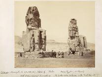 Group photograph in the Hall of Columns, Karnak, Egypt, 1862-Francis Bedford-Framed Giclee Print