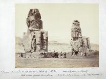 The Colossi of Memnon, Statues of Amenhotep III, XVIII Dynasty, c.1375-1358 BC-Francis Bedford-Framed Photographic Print