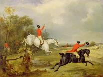 The Earl of Godolphin's 'Roxana' Held by Her Jockey, 1845-Francis Calcraft Turner-Giclee Print