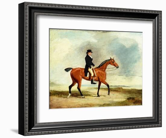 Francis Const on His Bay Hunter Riding Near the Sea, 1806-Benjamin Marshall-Framed Giclee Print