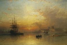 Evening on the Thames-Francis Danby-Framed Giclee Print