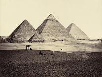 The Pyramids of El-Geezeh, from the South-West, 1858-Francis Frith-Framed Giclee Print