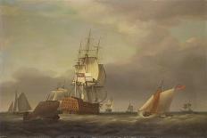 A Seascape with Men-Of-War and Small Craft-Francis Holman-Giclee Print