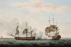 The East India Company's Ship Bridgewater Successfully Defending Her Cargo from an Attack-Francis Holman-Giclee Print