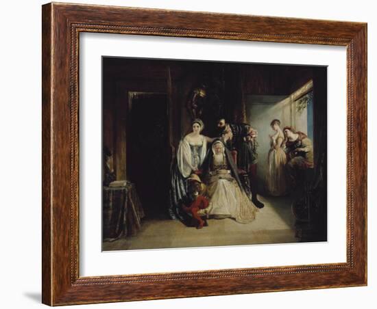 Francis I and Diane De Poitiers-Daniel Maclise-Framed Giclee Print