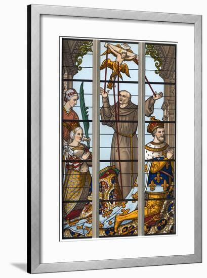 Francis I and Eleonore at their Devotions, 1515-1547-Franz Kellerhoven-Framed Giclee Print