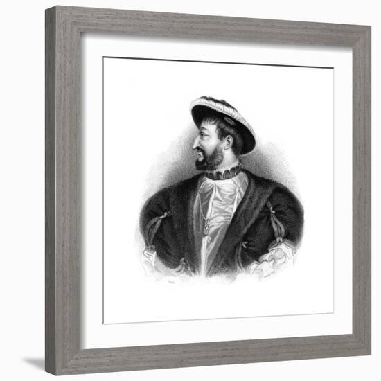 Francis I, King of France, 19th Century-Francis Holl-Framed Giclee Print