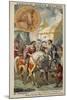 Francis I of France and Henry VIII of England Meeting at the Field of the Cloth of Gold, 1520-null-Mounted Giclee Print