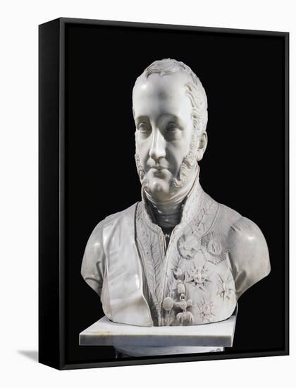 Francis I of the Two Sicilies Bust-null-Framed Premier Image Canvas