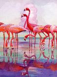 "Pink Flamingos," Saturday Evening Post Cover, January 29, 1938-Francis Lee Jaques-Framed Giclee Print