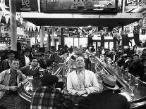 Subway Series: Rapt Audience in Bar Watching World Series Game from New York on TV-Francis Miller-Photographic Print