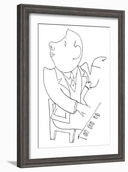 Francis Poulenc (1899-1963)-Jean Cocteau-Framed Giclee Print