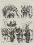 The General Election, Sketches at a London Club-Francis S. Walker-Giclee Print