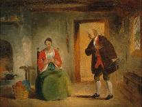 Interior Study, 1835-63 (Oil on Paper Mounted on Board)-Francis William Edmonds-Framed Giclee Print