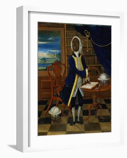 Francis Williams the Jamaican Mathematician and Poet, English c.1745-null-Framed Giclee Print