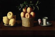 Still Life with Lemons, Oranges and a Rose, 1633-Francisco de Zurbaran-Giclee Print