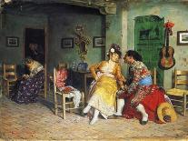 The Visit of the Bullfighter-Francisco Peralta-Premier Image Canvas
